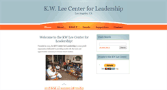 Desktop Screenshot of kwleecenter.org