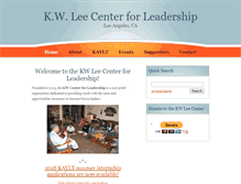 Tablet Screenshot of kwleecenter.org